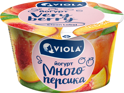 

Йогурт Viola Very Berry Персик 2.6% 180 г