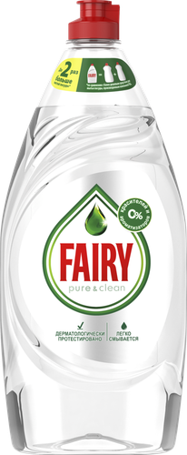 

Средство для мытья посуды Fairy Pure&Clean 900 мл