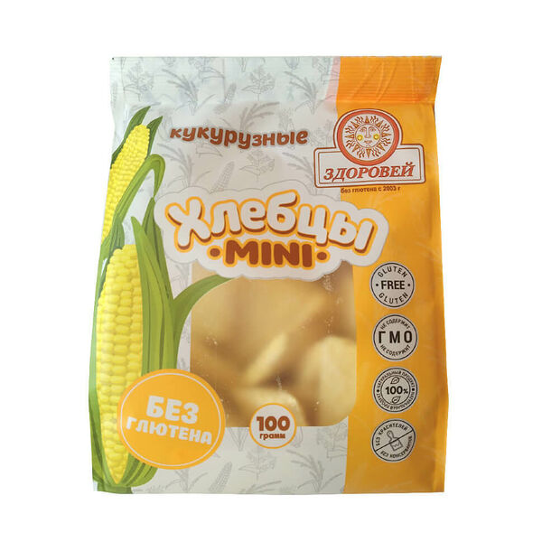 Хлебцы хрустящие кукурузные Здоровей мини