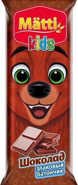 Батончик злаковый Matti Kids Шоколад 24г