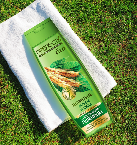 

Шампунь Прелесть Bio объём и сила с протеинами пшеницы 400 мл