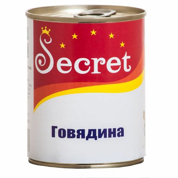 Secret Говядина консерва для собак 850 г