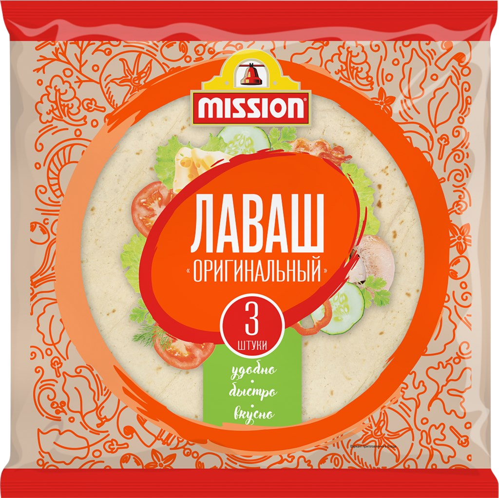 

Лаваш Mission Оригинальный пшеничный 270 г