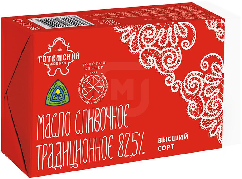 

Масло сливочное Тотемский Традиционное 82.5%