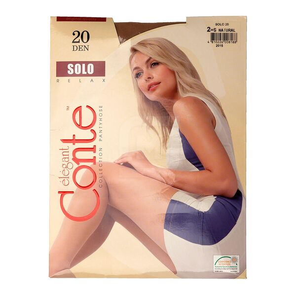 Колготки Conte Solo Relax бежевые, 2-S, 20 den
