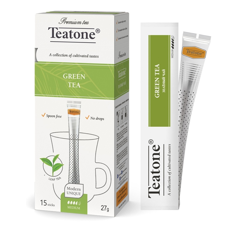 

Чай зелёный Teatone, 15 стиков 27 г