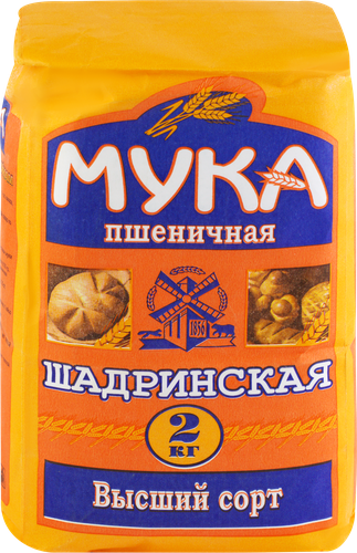 

Мука Шадринская пшеничная, высший сорт