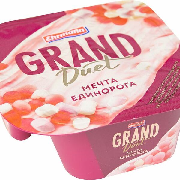 Десерт творожный Grand Duet Мечта единорога ягодное мороженое 5.5%, 135г