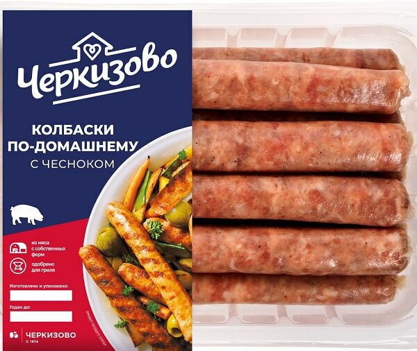 Колбаски Черкизово По-домашнему с чесноком 450 г