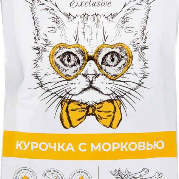 Корм для кошек и котят с 1 месяца мусс сливочный Best Dinner Exclusive Курочка с морковью