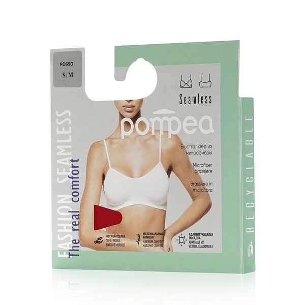 Женский бюстгалтер из микрофибры Pompea , Красный , S/M
