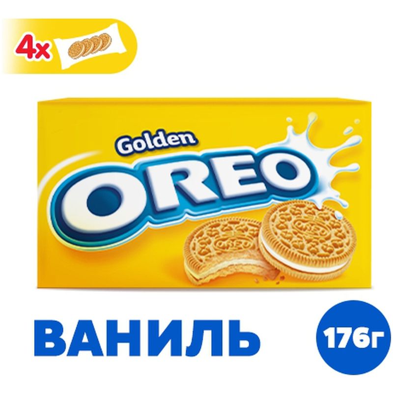 

Печенье Oreo Golden с начинкой с ванильным вкусом 176 г