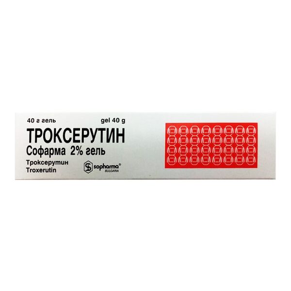 Troxerutin желе 2% 40г