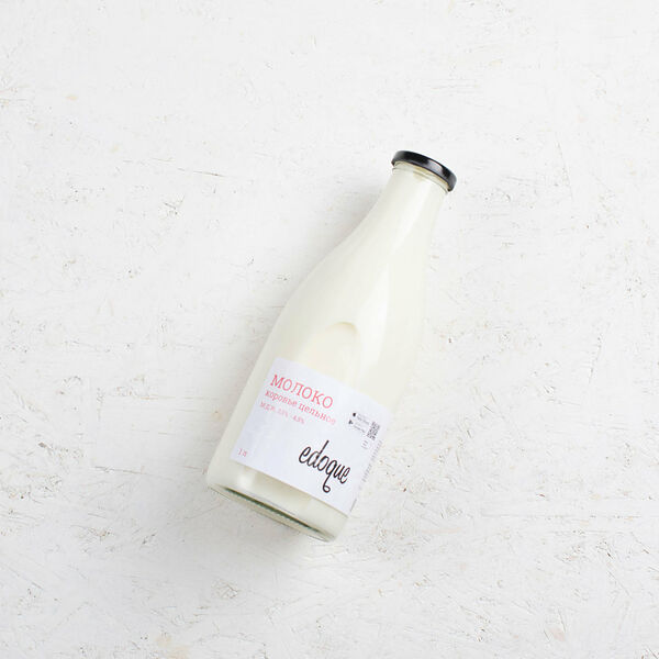 Молоко натуральное пастеризованное 3,5%-4,5%