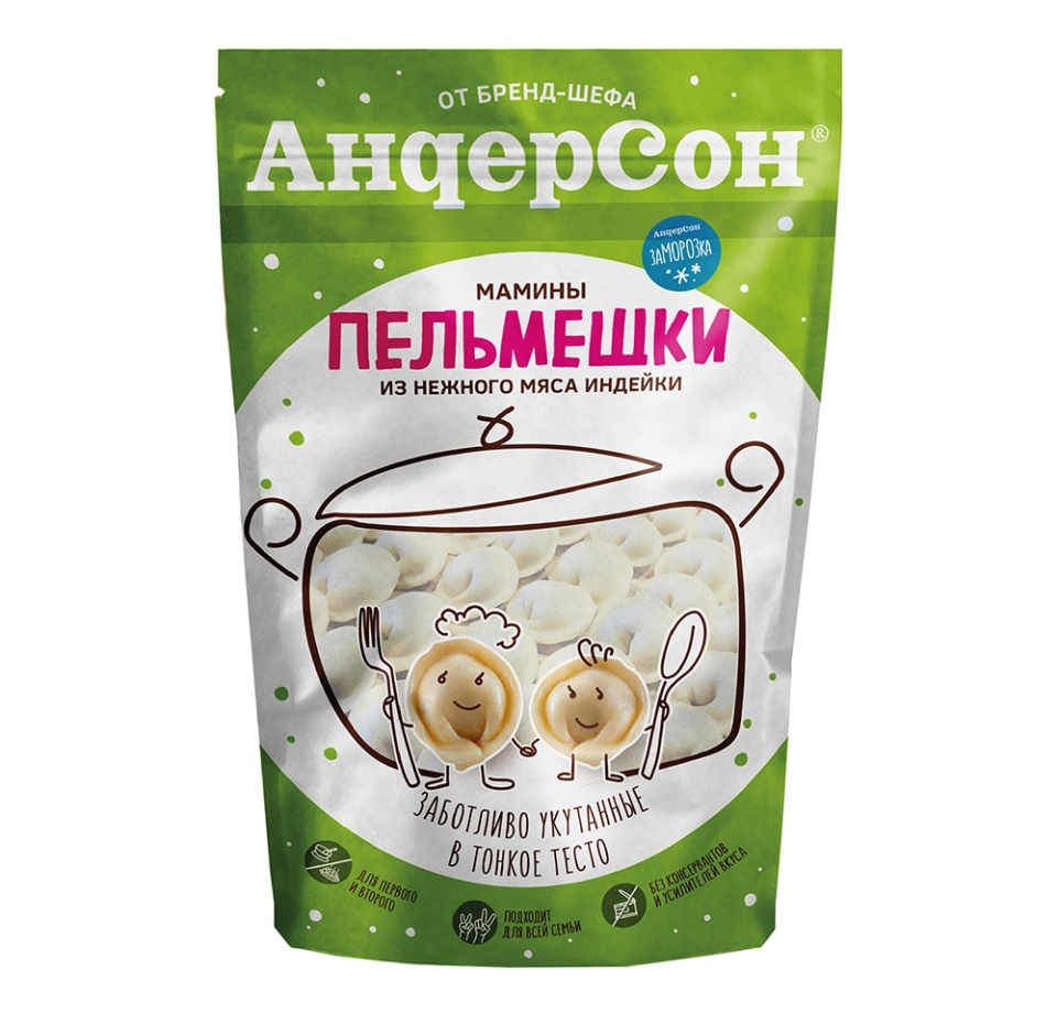 

Пельмени с индейкой, «Андерсон», 400 г, Россия