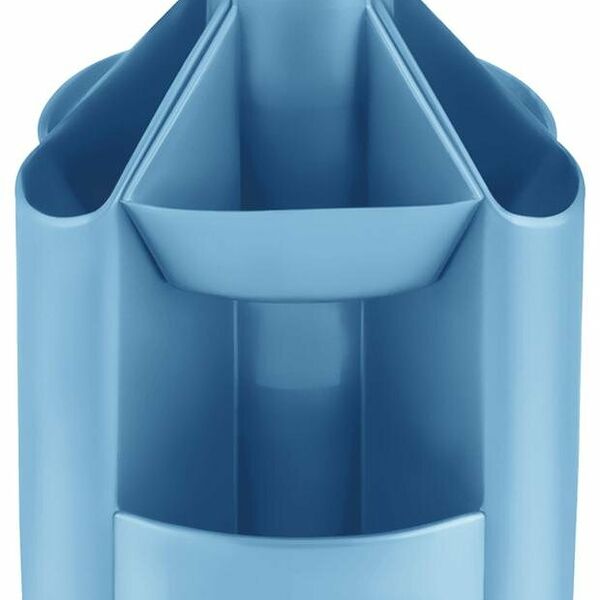 Подставка-органайзер вращающаяся Стамм Mini desk 10 отделений голубая