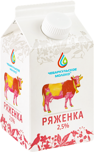 

Ряженка Чебаркульский Молзавод 2.5% 500 мл