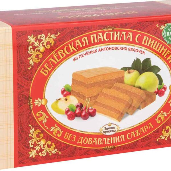 Пастила Белёвская Белёвская пастильная мануфактура с вишней без сахара