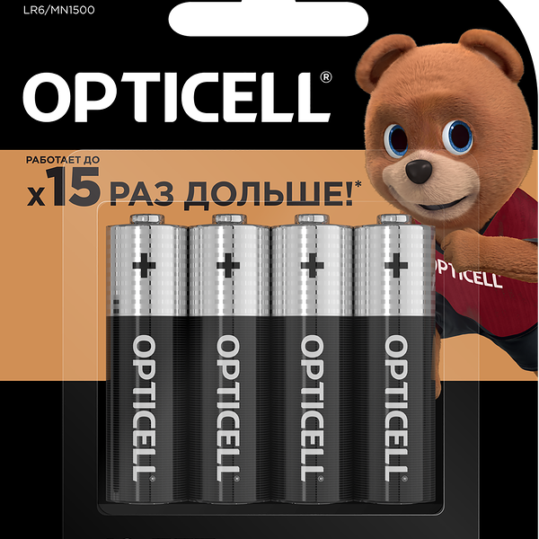 Элемент питания OPTICELL Basic AA, Арт. 5051001, 4шт