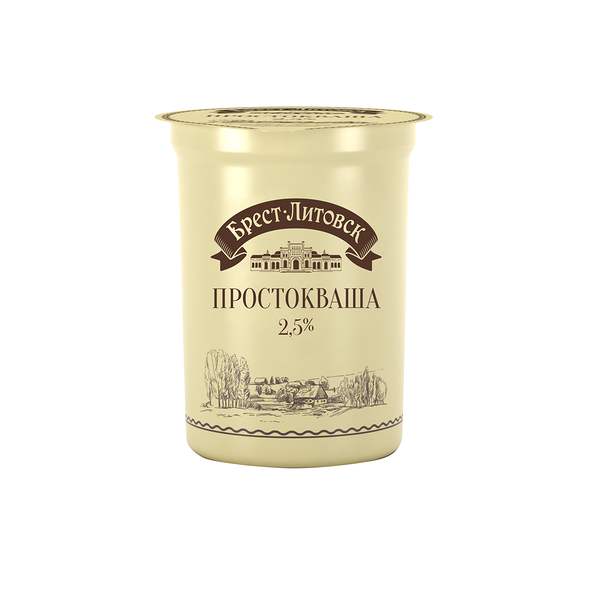 Простокваша 2,5% ТМ Брест Литовск