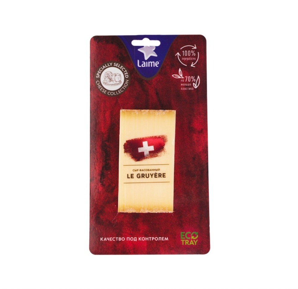 

Сыр твердый Laime Грюйер м.д.ж. в с.в. 49% 160 г