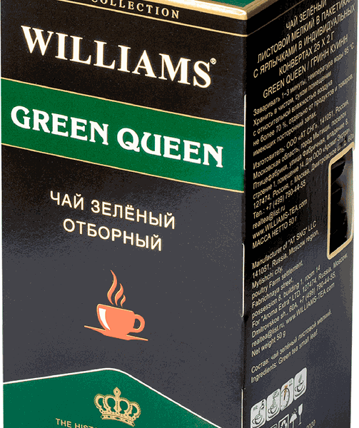 Чай зеленый WILLIAMS Green queen, 25пак