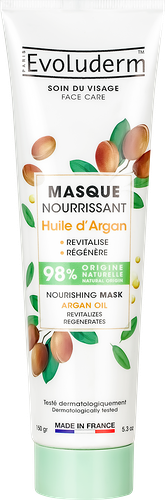 Маска для лица EVOLUDERM питательная с маслом арганы, 150г