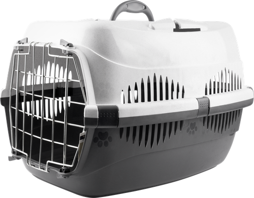 

Переноска для животных ЛЕНТА №1 пластиковая с металлической дверцей до 9кг, 43x29x27,5см