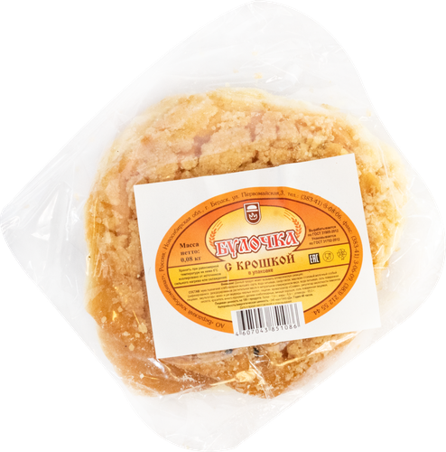 

Булочка Бердский хлебокомбинат С крошкой 80 г