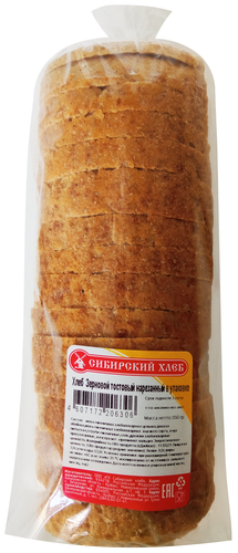 

Хлеб СИБИРСКИЙ ХЛЕБ Зерновой тостовый, в нарезке, 350г