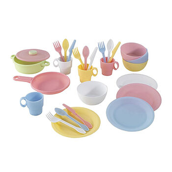 Набор кухонной игровой посуды Pastel, KidKraft, США