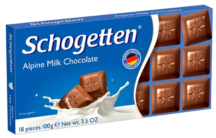 

Шоколад Schogetten Альпийский молочный