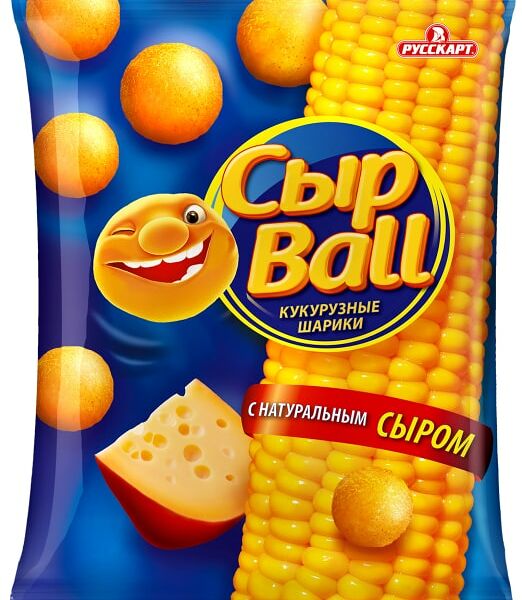 Шарики кукурузные СырBall со вкусом сыра 140г