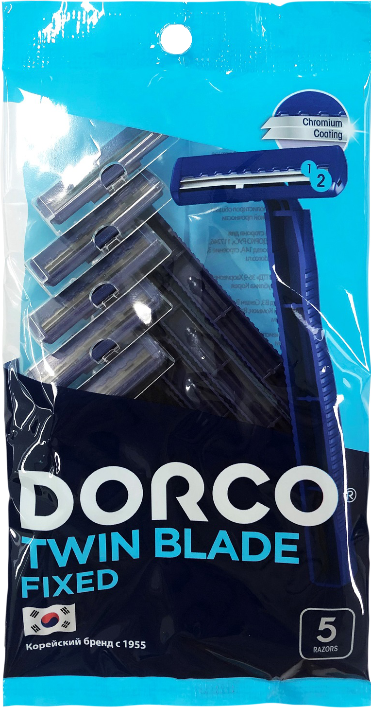 

Одноразовый станок для бритья Dorco Twin Blade Fixed 5 шт