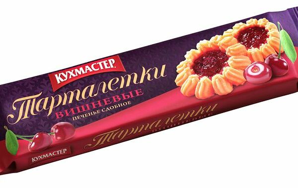 Печенье Кухмастер вишневые тарталетки 240г