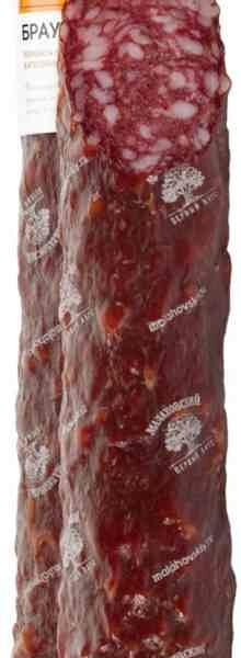 Колбаса сырокопчёная Брауншвейгская Малаховский