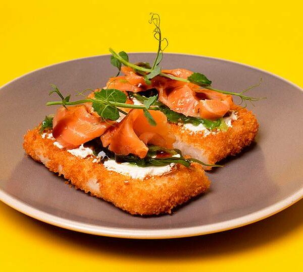 Криспи  с лососем слабой соли