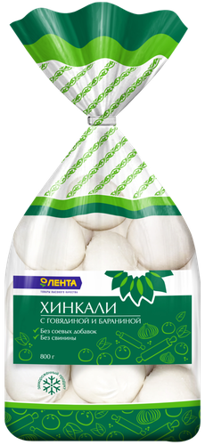 

Хинкали Лента с говядиной и бараниной, 800 г
