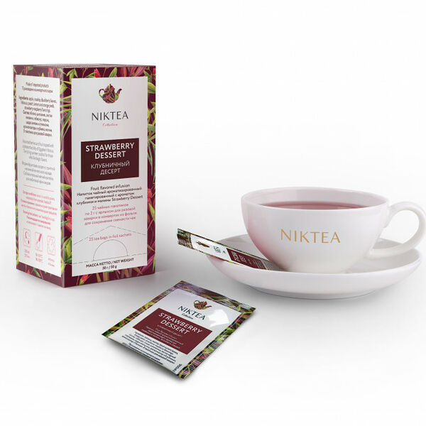 Чай Niktea клубничный десерт