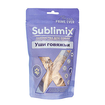 Лакомство для собак Prime Ever Sublimix Уши говяжьи 50г