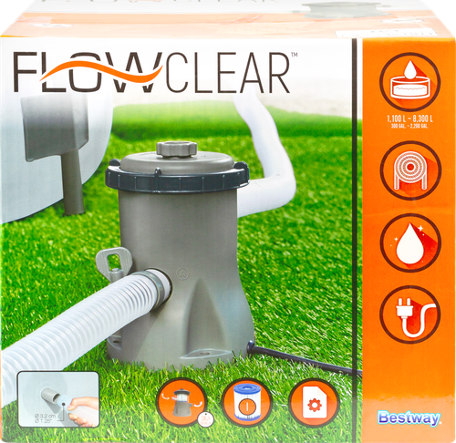 

Фильтр-насос BESTWAY Flowclear 1249 л/ч, Арт. 58381