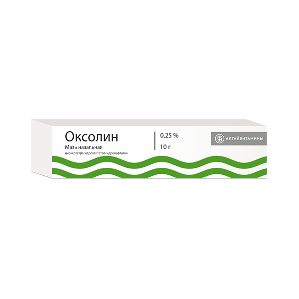 Оксолин 0.25% 10 г мазь