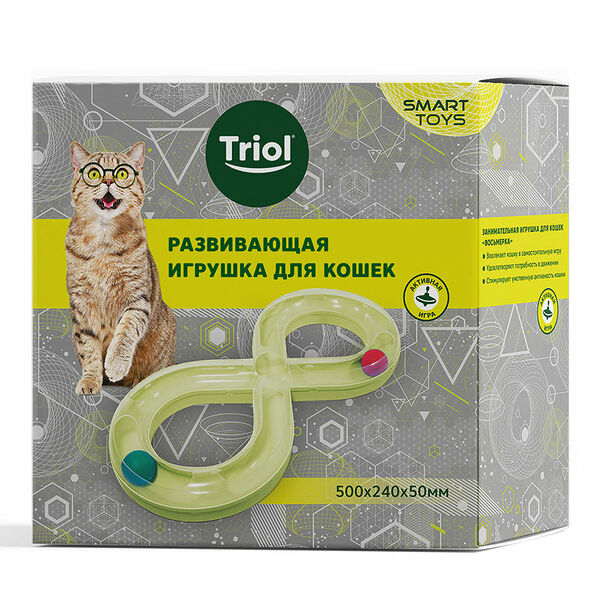 Развивающая игрушка для кошек - восьмерка ТМ Triol (Триол)