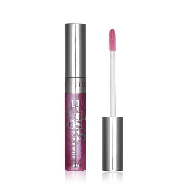 LAVELLE COLLECTION Блеск для губ Lip Gloss Silver, 10 мл, 37 земляничный искрящийся