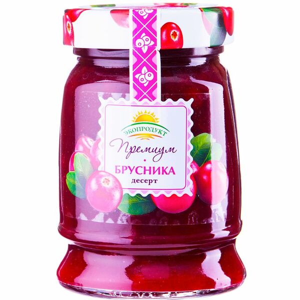 Десерт Экопродукт Премиум брусника, 330г