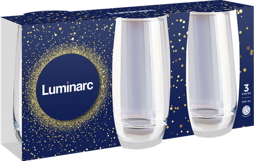 

Набор стаканов LUMINARC Французский ресторанчик, высокие, 330мл, стекло Арт. O0201, 3шт