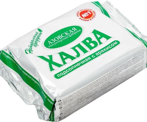 Халва Азовская КФ Подсолнечная с арахисом 350г