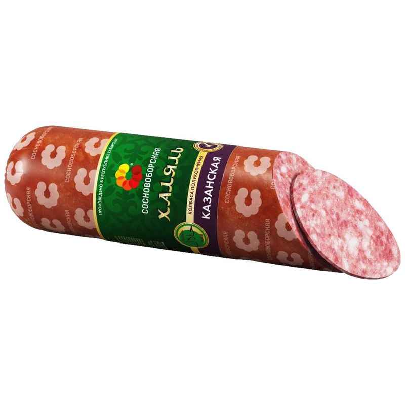 

Колбаса полукопченая Сосновоборская Казанская халяль 330 г