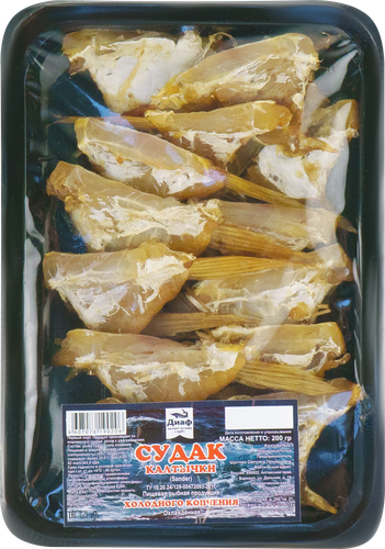 

Набор к пиву Диаф холодного копчения из судака 200 г