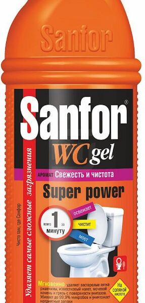 Гель Sanfor WC Super Power Свежесть и чистота